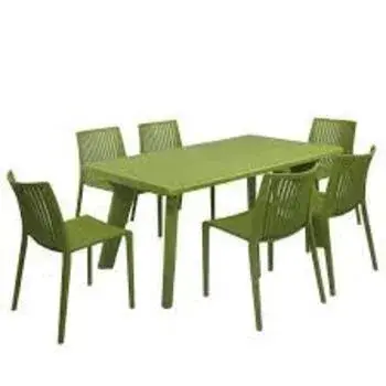 Green Plastic Dining Table