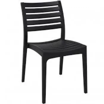 Black Plastic Garden Chair