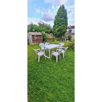 Polished Plastic Garden Chair