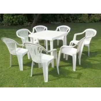 Regimented Structure Plastic Garden Chair