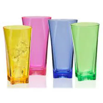 D K Plastic Glass