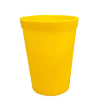 Yellow Plastic Glass