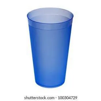 Plastic Glass Blue Color