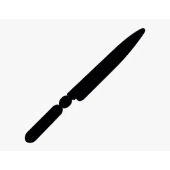 Black Plastic Knife