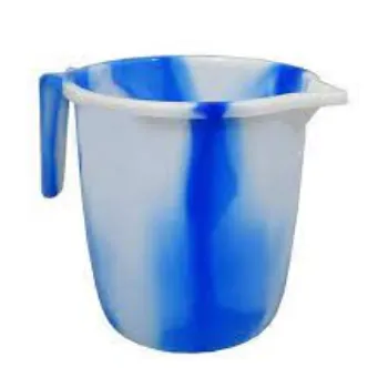 Blue And White Plastic Mug