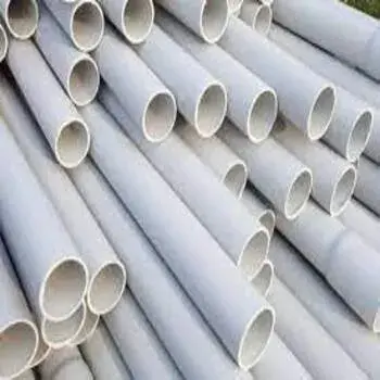 White, Plastic Plumbing Pipe
