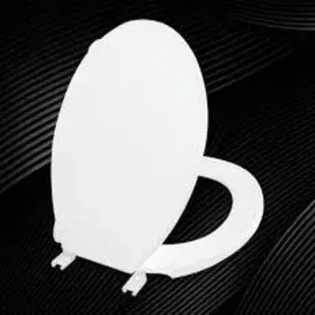 White Plastic Toilet Seat Cover