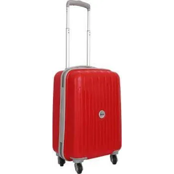 Red Plastic Trolley Suitcase