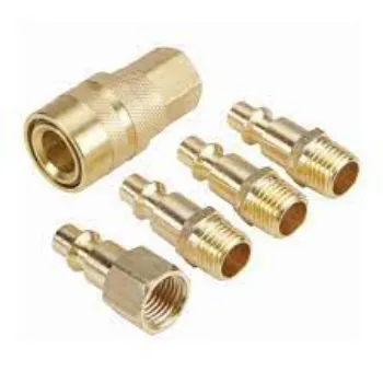 Pneumatic Quick Coupler Golden Color 