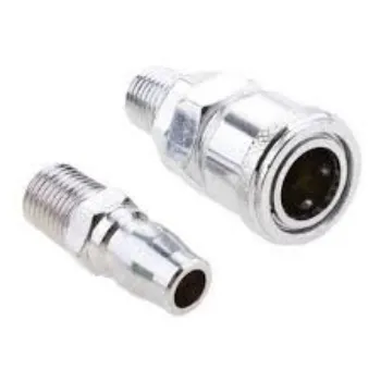 Pneumatic Quick Coupler Silver Color 