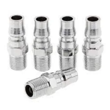 Pneumatic Quick Coupler Silver Colors 