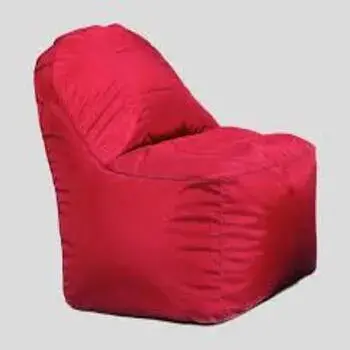 Plain Red Polyester Bean Bag