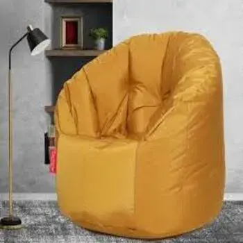 Mustard Yellow Polyester Bean Bag