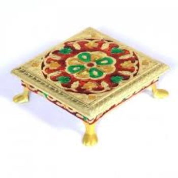 Pure Metal Pooja Chowki