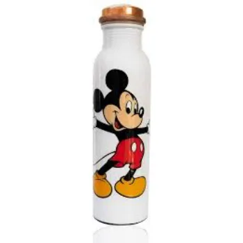 Printed Copper Bottle White