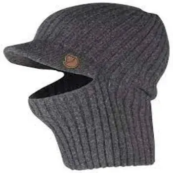 Grey Ribbed Balaclava Caps