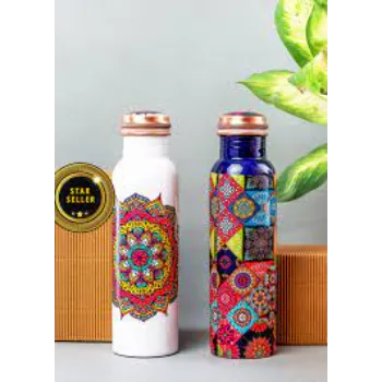 Good Quality Printed Copper Bottle