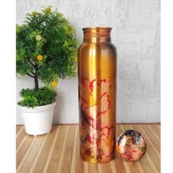  Multisize  Printed Copper Bottle
