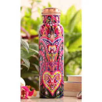 Kohinoor Printed Copper Bottle