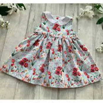Girl Unique Style Printed Frocks