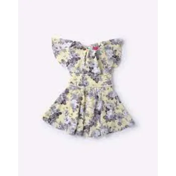 Modern Design Girls Printed Frocks