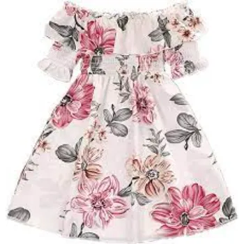 Girls Versatile Style Printed Frocks