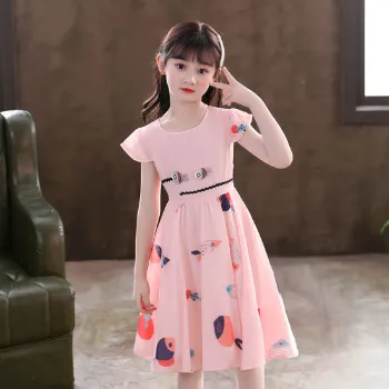 Fashionable Girls Printed Frocks