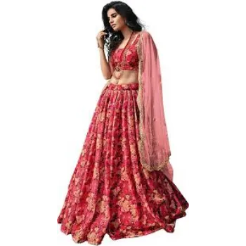 Attractive Look Printed Lehenga  