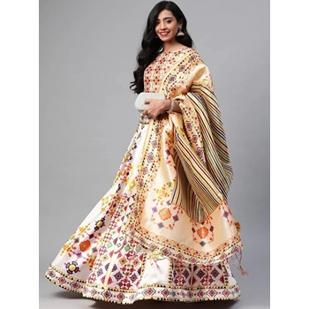 Impeccable Finish Printed Lehenga