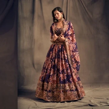 Fashionable Printed Lehenga