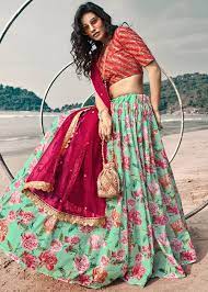 Stylish Printed Lehenga