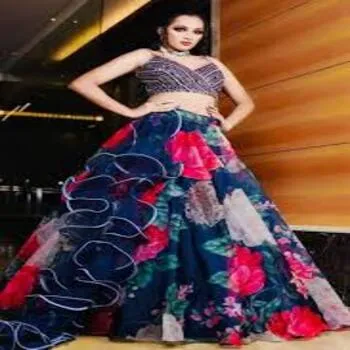 Stylish Chic Printed Lehenga
