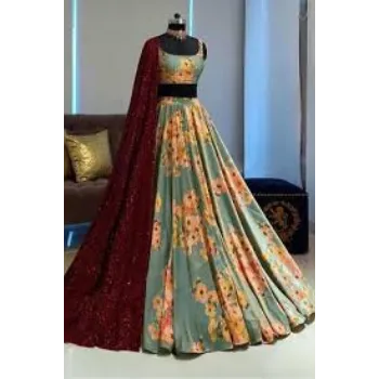 Stylish Printed Lehenga