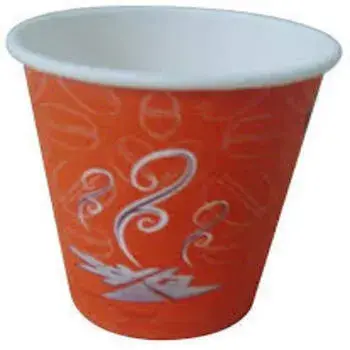 Orange Printed Paper Glasses