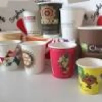 Ragavi Enterprises Printed Paper Glasses