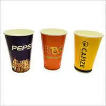 Rachana Kraft Round Printed Paper Glasses