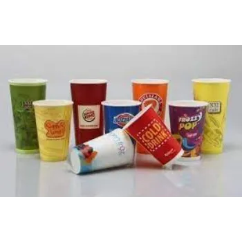 Round Printed Paper Glasses