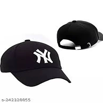 Stylish Black Print Cap