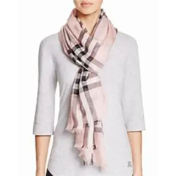 Fancy Printed Wool Gauze Scarf