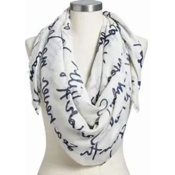 Unique Printed Wool Gauze Scarf