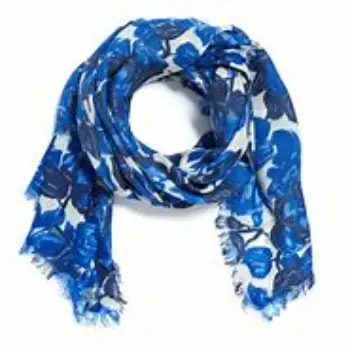 Printed Wool Gauze Scarf