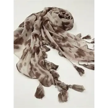 Premium Printed Wool Gauze Scarf