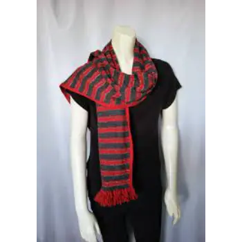Fancy Printed Wool Gauze Scarf