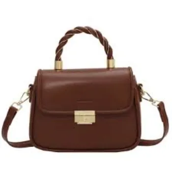   Brown Pu Sling Bags