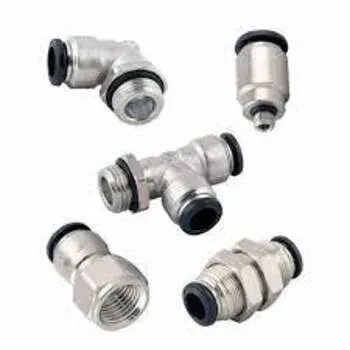 Polished Steel Push In Fittings