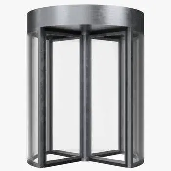 7 - 12 Feet Glass,SS Automatic Revolving Door