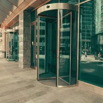 Transparent Dorma Revolving Doors, For Office