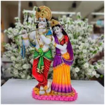  White Marble Radha  Krishna Statue