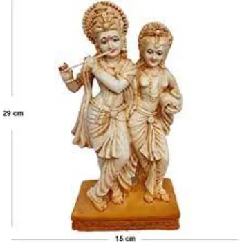 White Marble Radha Krishna Statue
