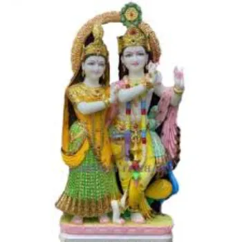 Marble Radha Krishna Statue